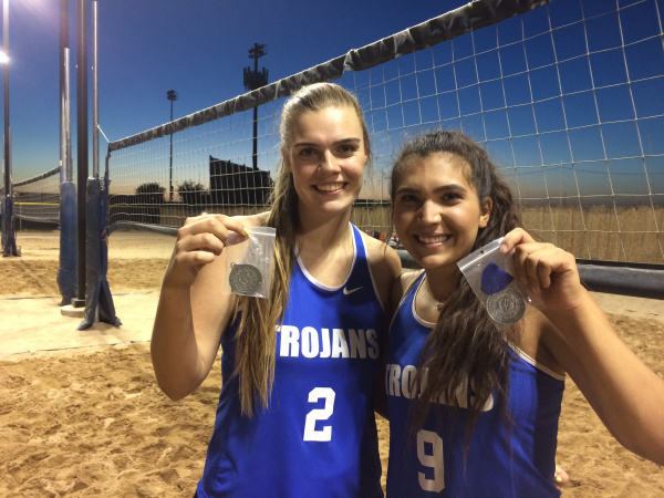 Beach Volleyball pair earns state title