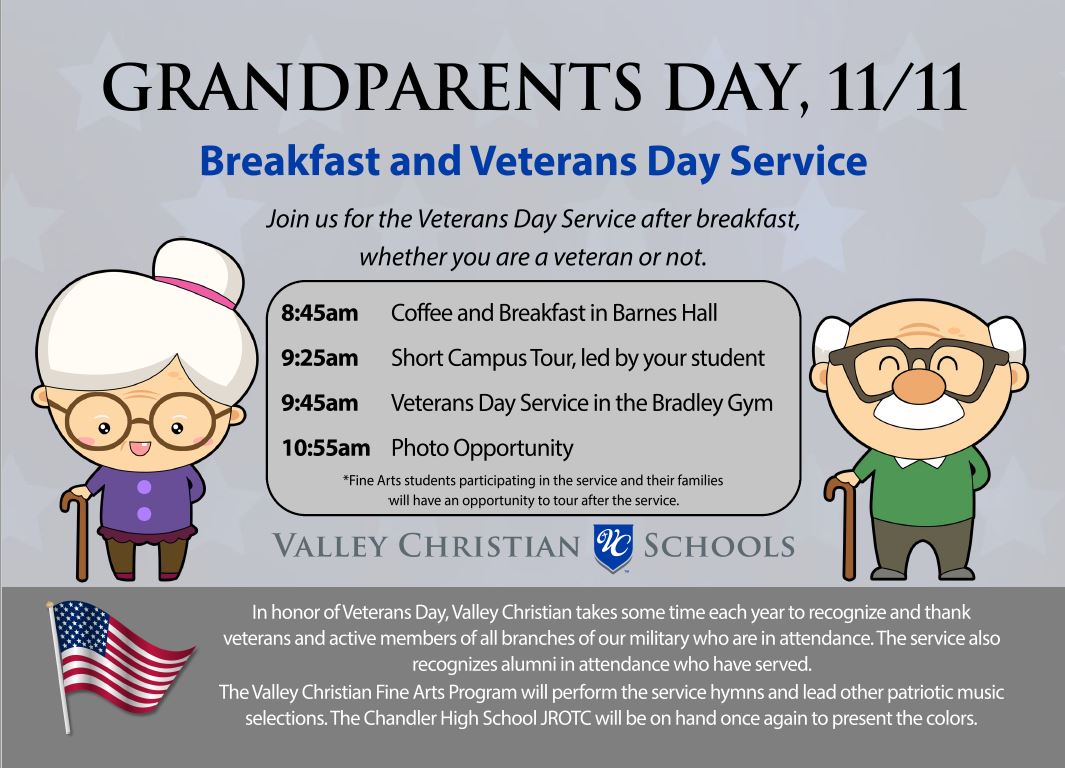 Grandparents Day Valley Christian Schools