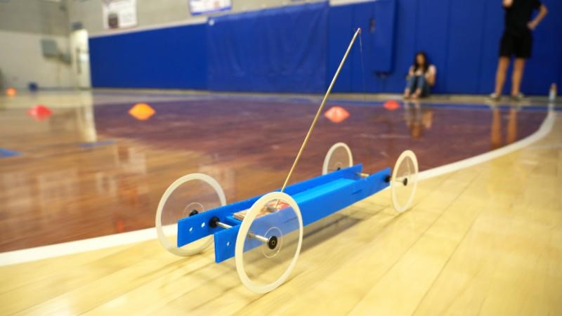 Physics Students Learn Concepts with Mousetrap Car Project